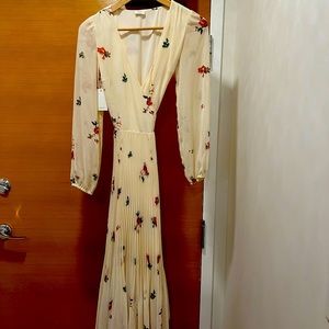 Wilfred Beaune Pleated Wrap Dress